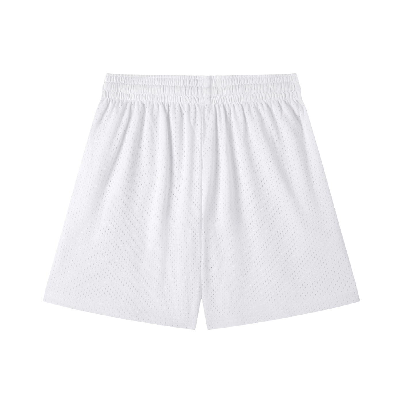 PBX White Mesh Drawstring Shorts