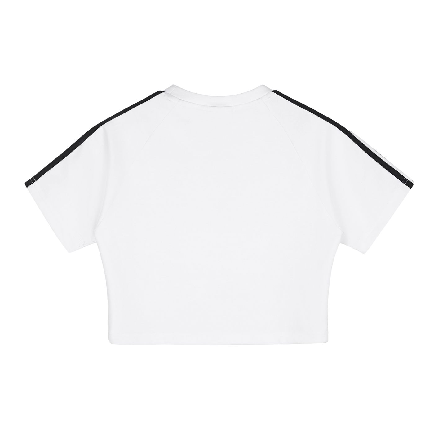 PBX White Taped Performance Crop Top