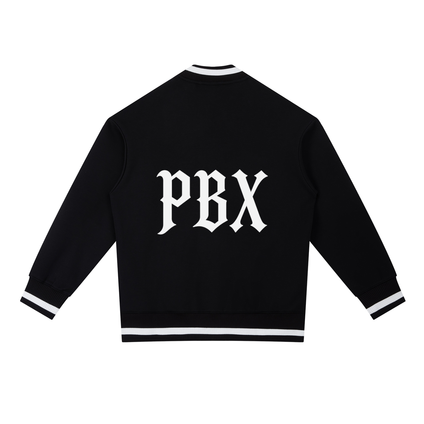 PBX Black Contrast Zip Bomber Jacket